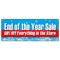 Signmission END OF THE YEAR SALE 50% OFF EVERYTHING BANNER SIGN B-72 End Of The Year Sale 50 - alternate 1